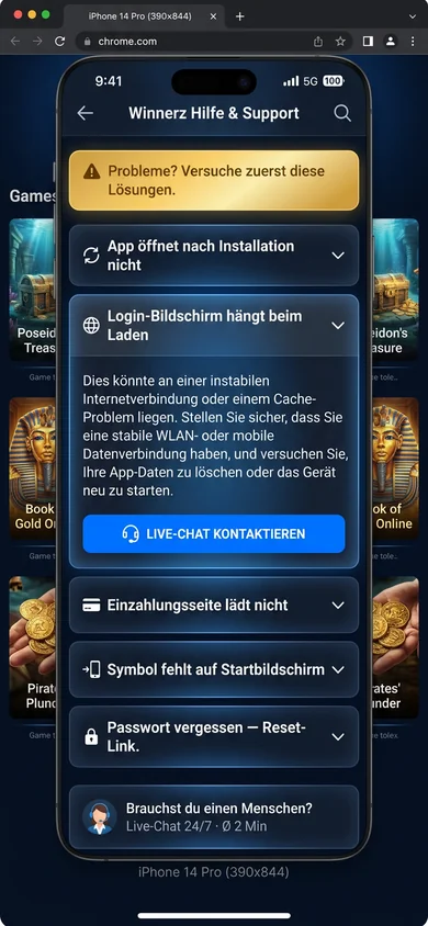 Winnerz App — häufige Probleme & Lösungen – Winnerz